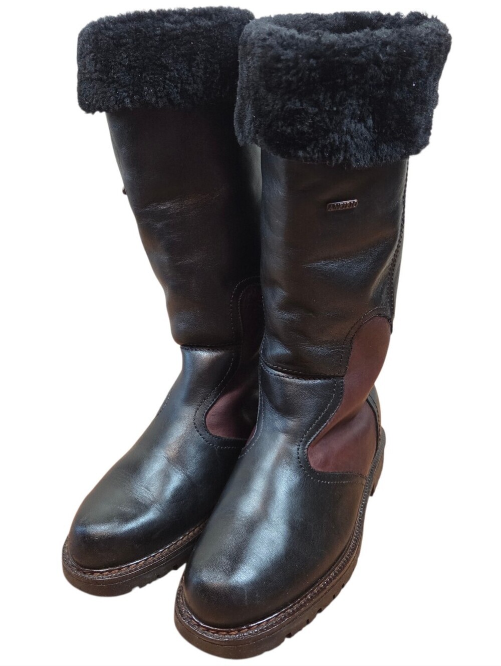 Anfibio Java Nubuck Waterproof Leather Boho Plush Lined  Winter Boots Size 40